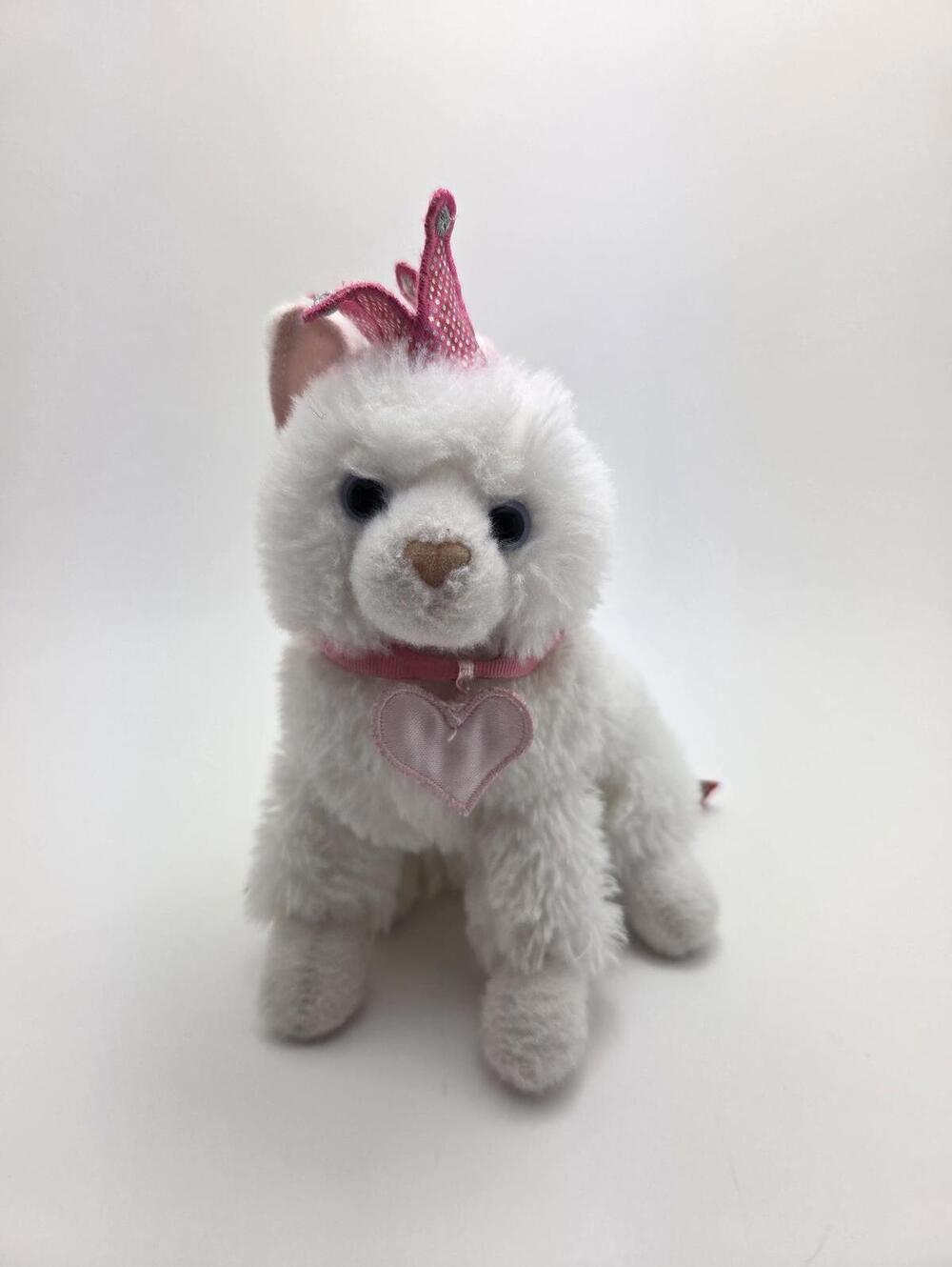 Douglas Cuddle Toy Plush "Duchess" White Cat Kitty Princess (8 inch)